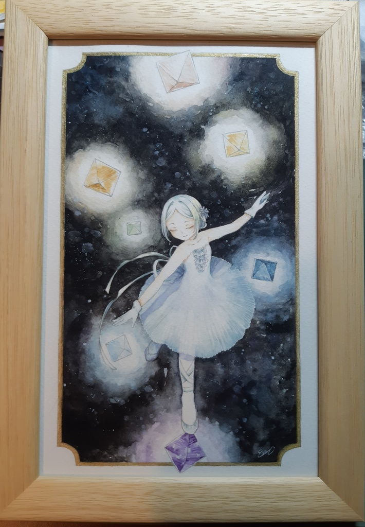 額装原画「またたく」