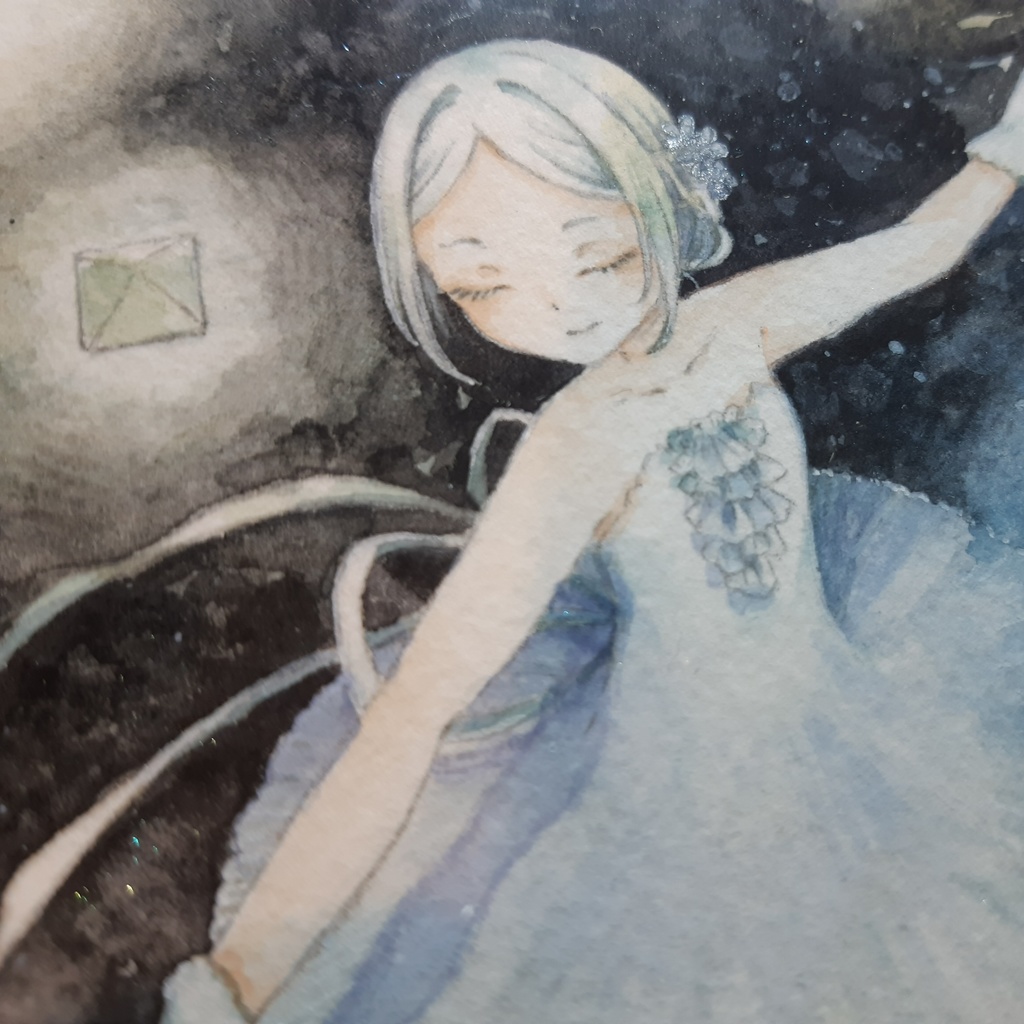 額装原画「またたく」