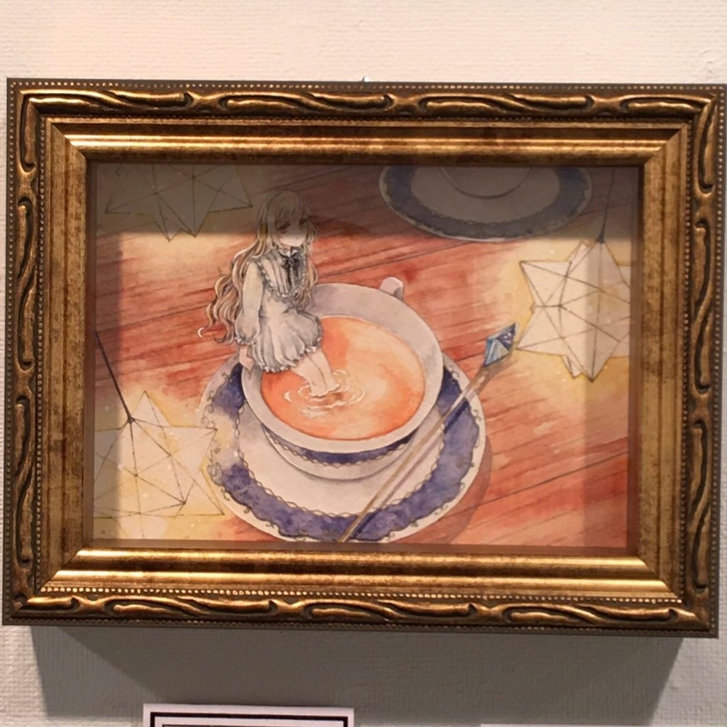 額装原画「ちょっと一息」