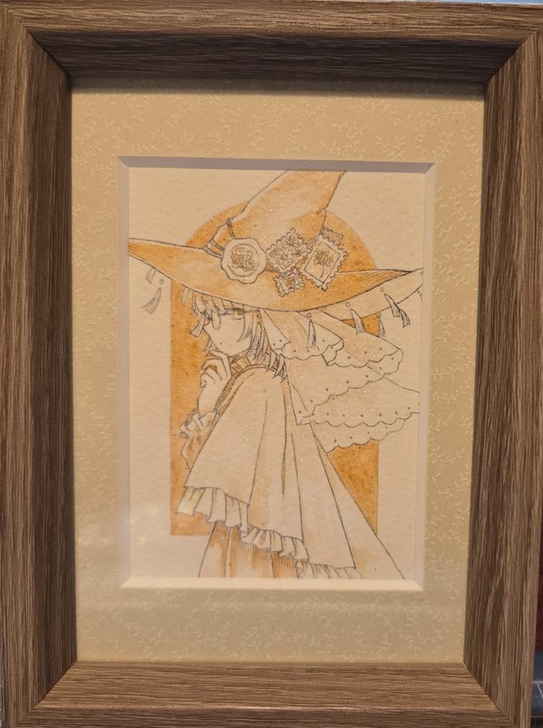 額装原画「よそおう」