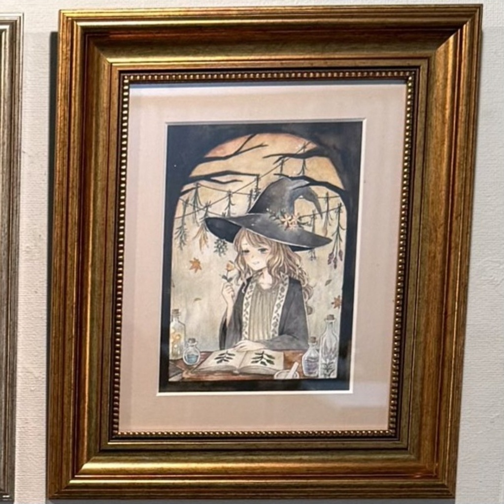額装原画「秋の魔女」
