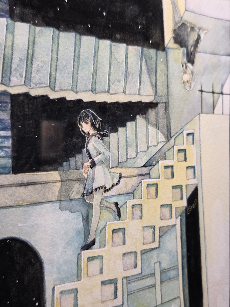 額装原画「相対するスピラ」