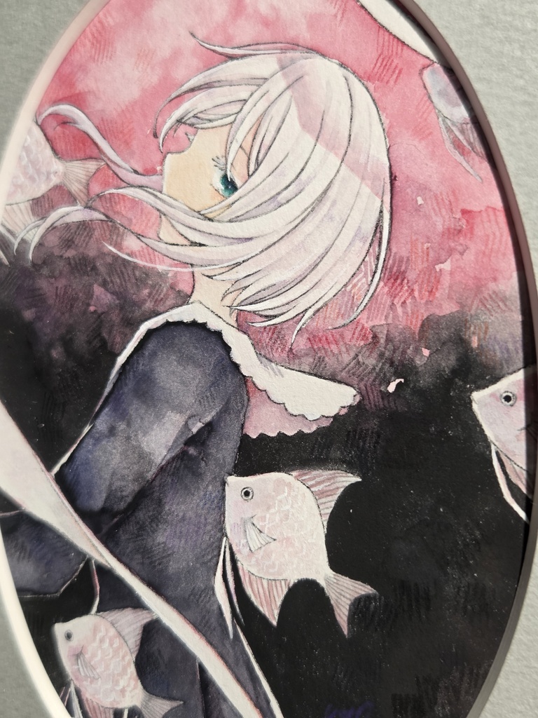 額装原画「透明な輪郭」