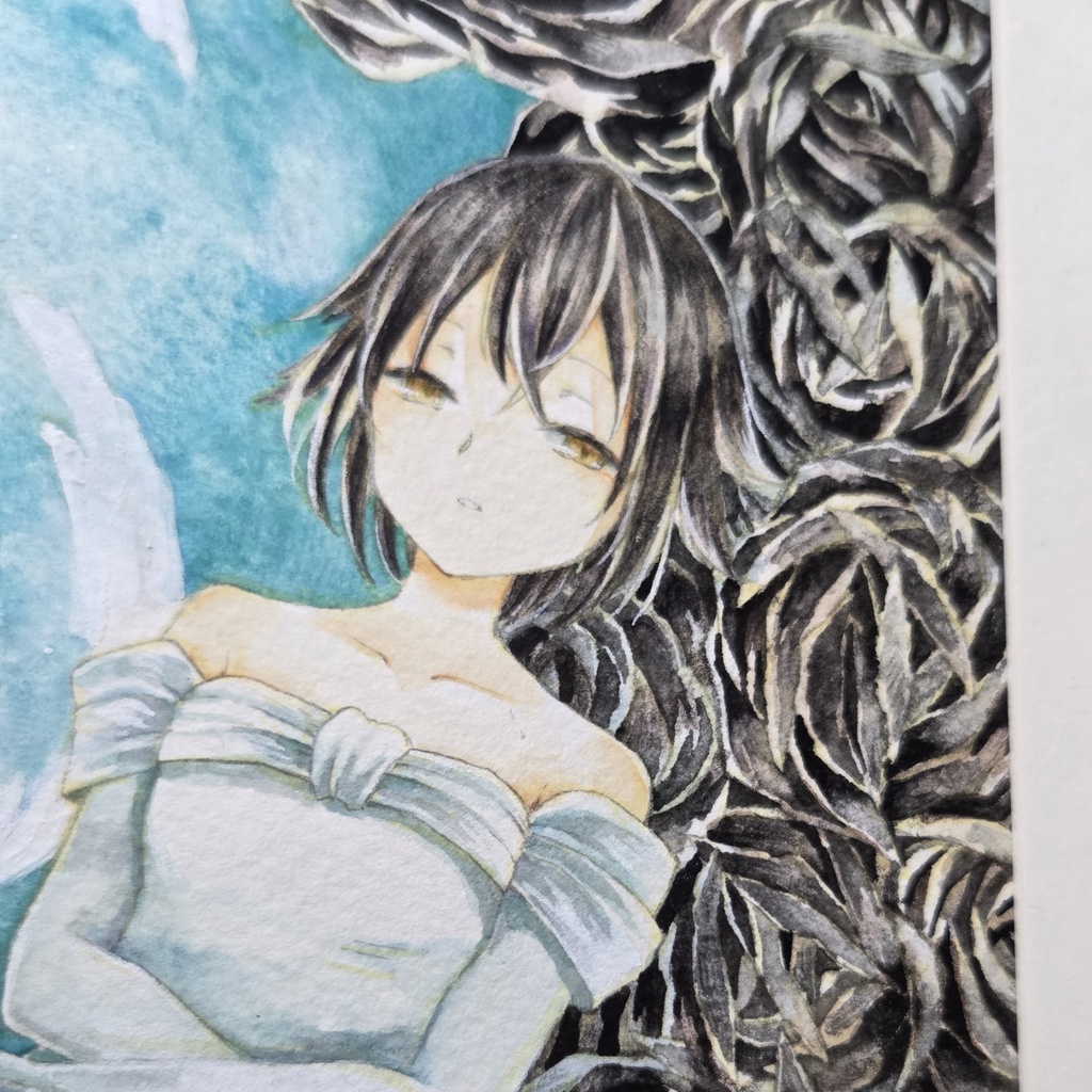 額装原画「砂塵の息吹」