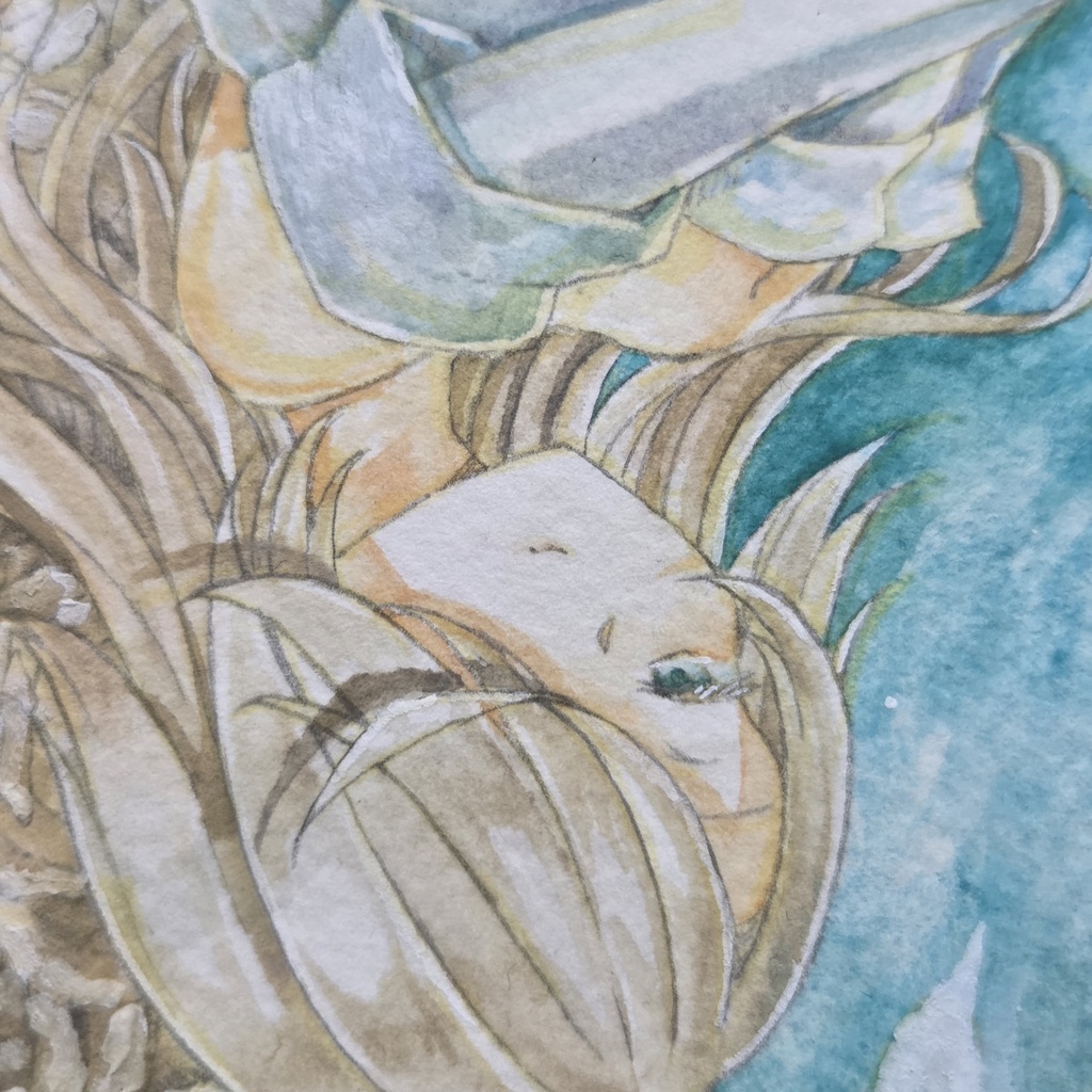 額装原画「砂塵の息吹」