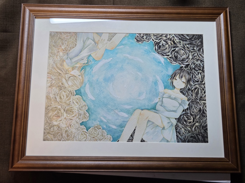 額装原画「砂塵の息吹」