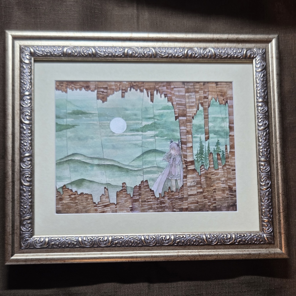 額装原画「遺構を辿る」