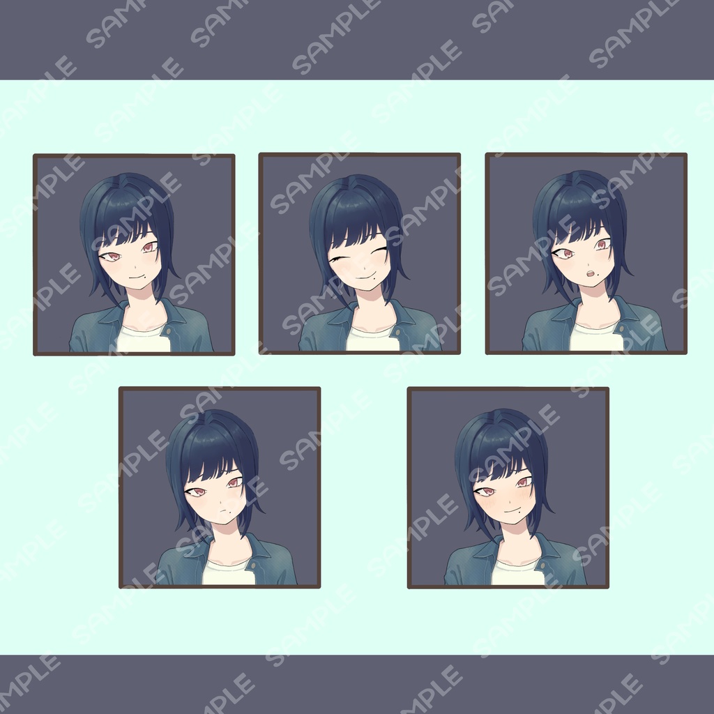 立ち絵素材04 クールなジーンズお姉さん