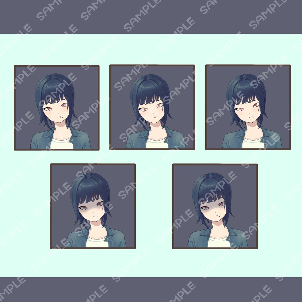 立ち絵素材04 クールなジーンズお姉さん