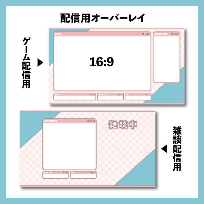 配信用オーバーレイ