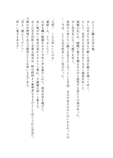 「残想」【とうらぶ/刀さに・石さに】