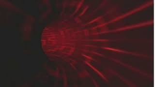 赤いグリッドチューブ空間