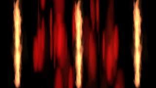 炎と赤い浮遊物