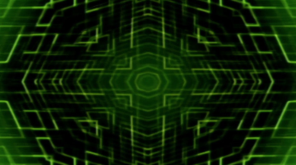 ダークグリーン万華鏡1