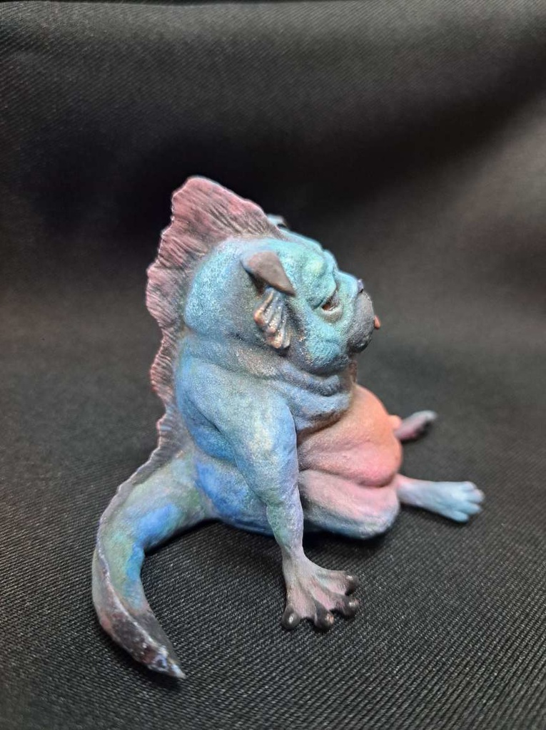 ミニパグ魚(塗装済・青A)