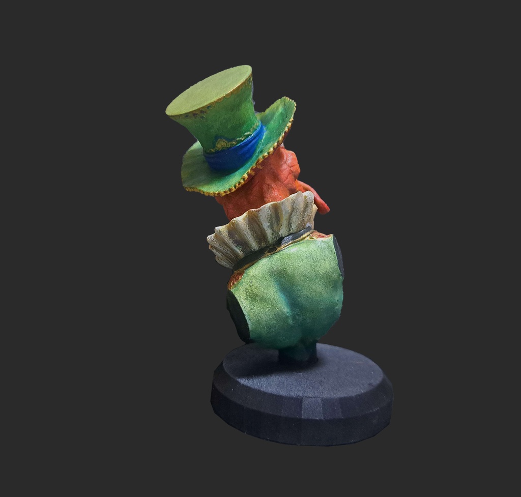 トカゲ紳士(塗装済・オレンジトカゲ緑服)