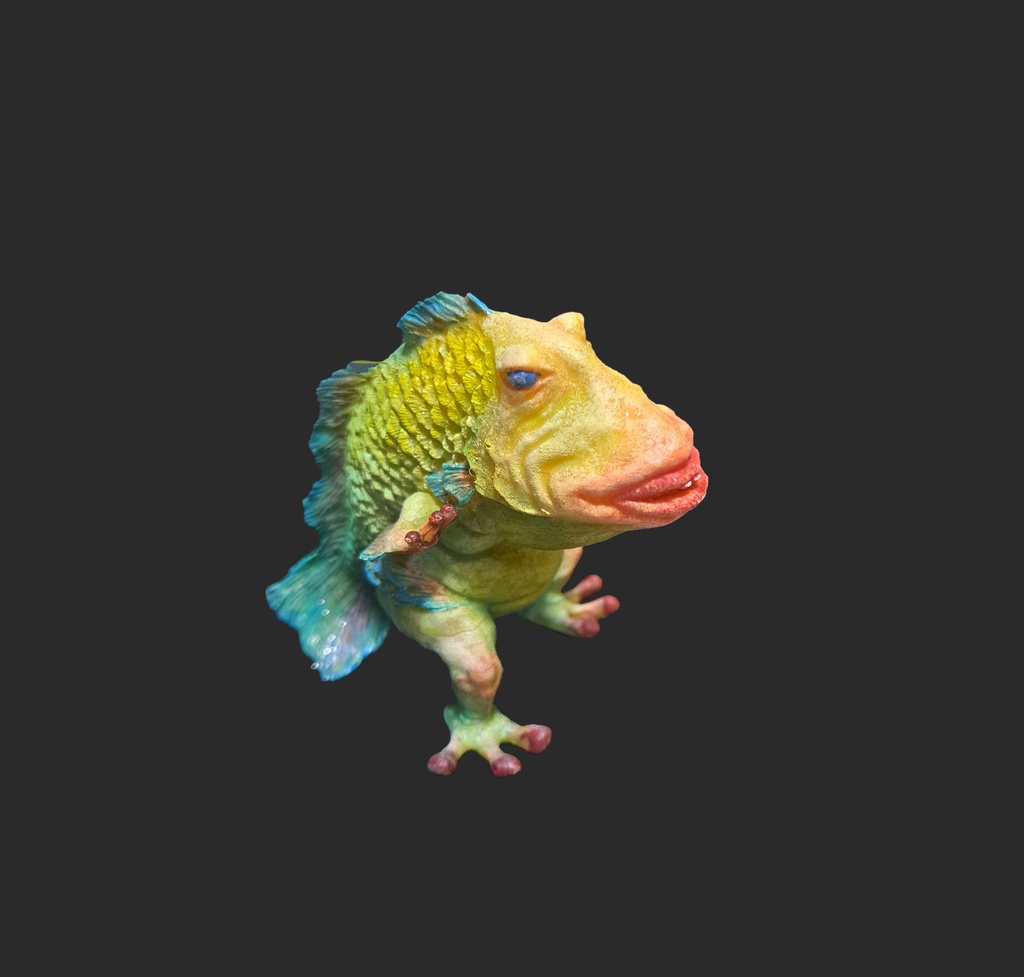 ミニおさかなもん(塗装済・黄緑B)