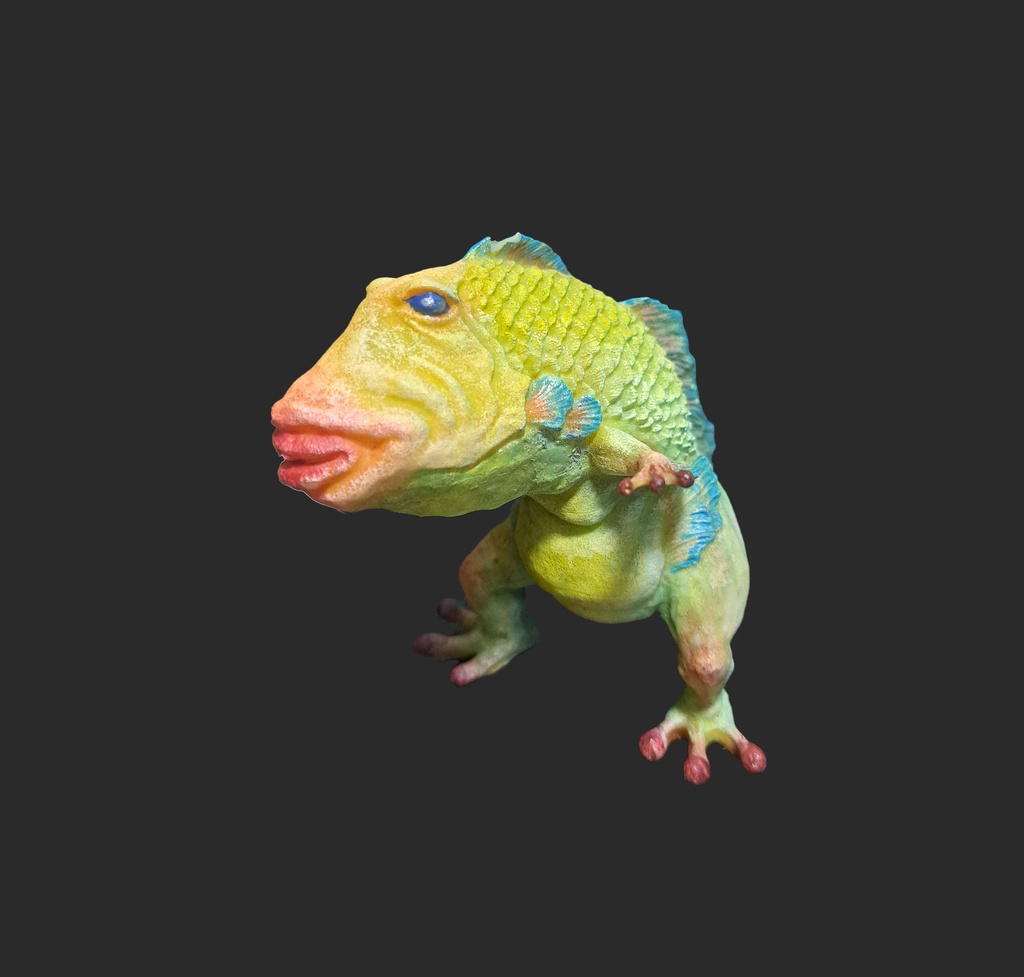 ミニおさかなもん(塗装済・黄緑B)