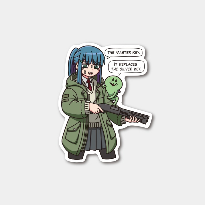 名状しがたいステッカー『Master Key』