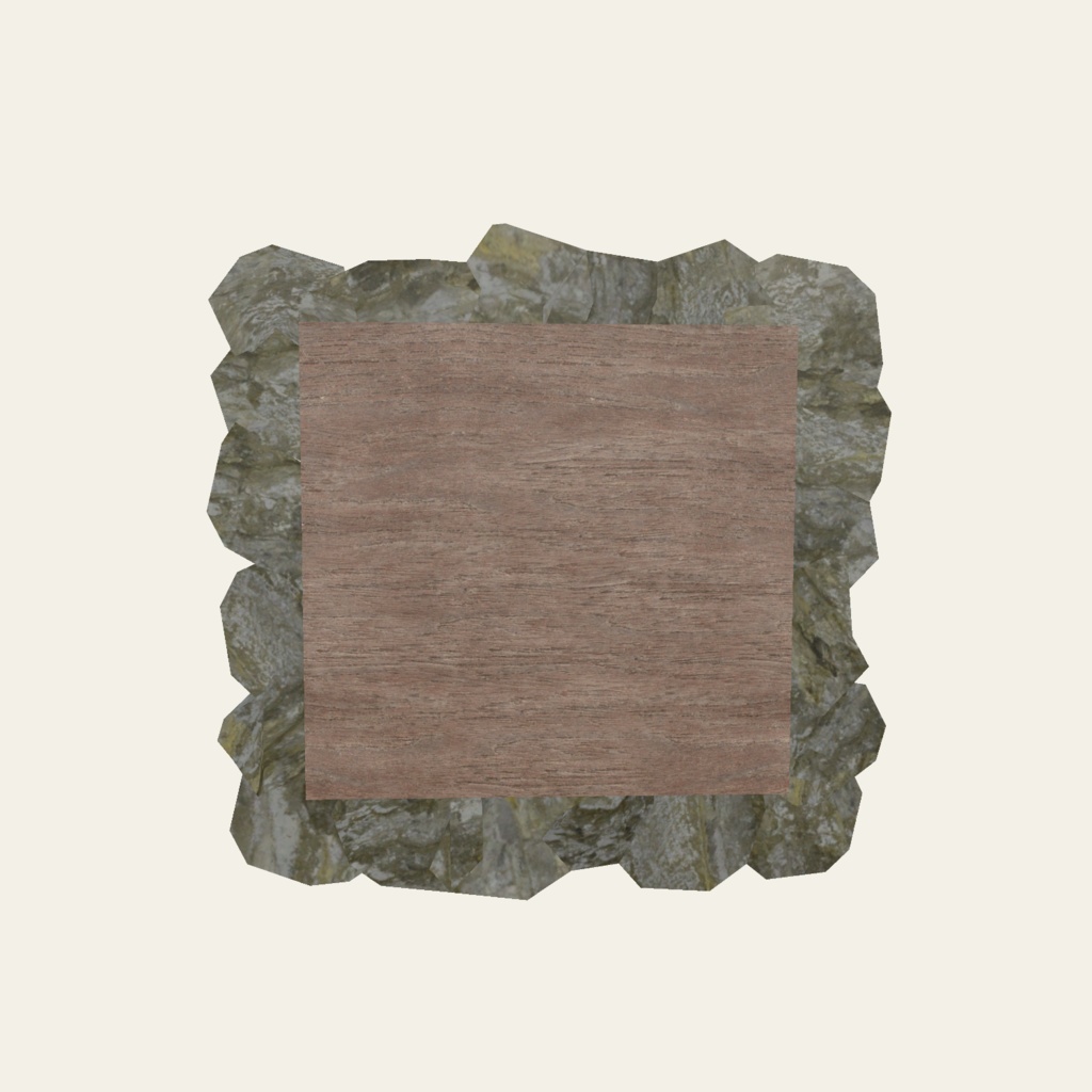 書道アート「我」 3Dアセット