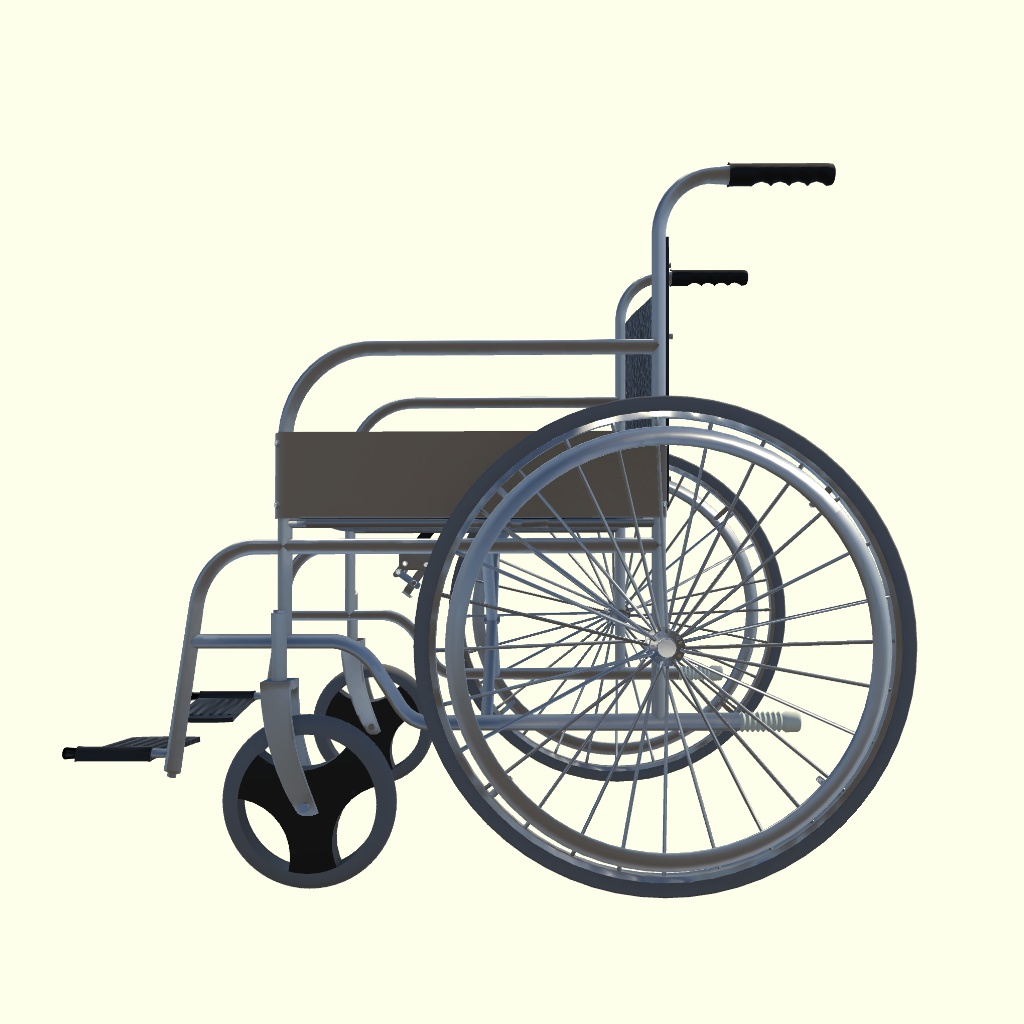 車椅子 3Dモデル