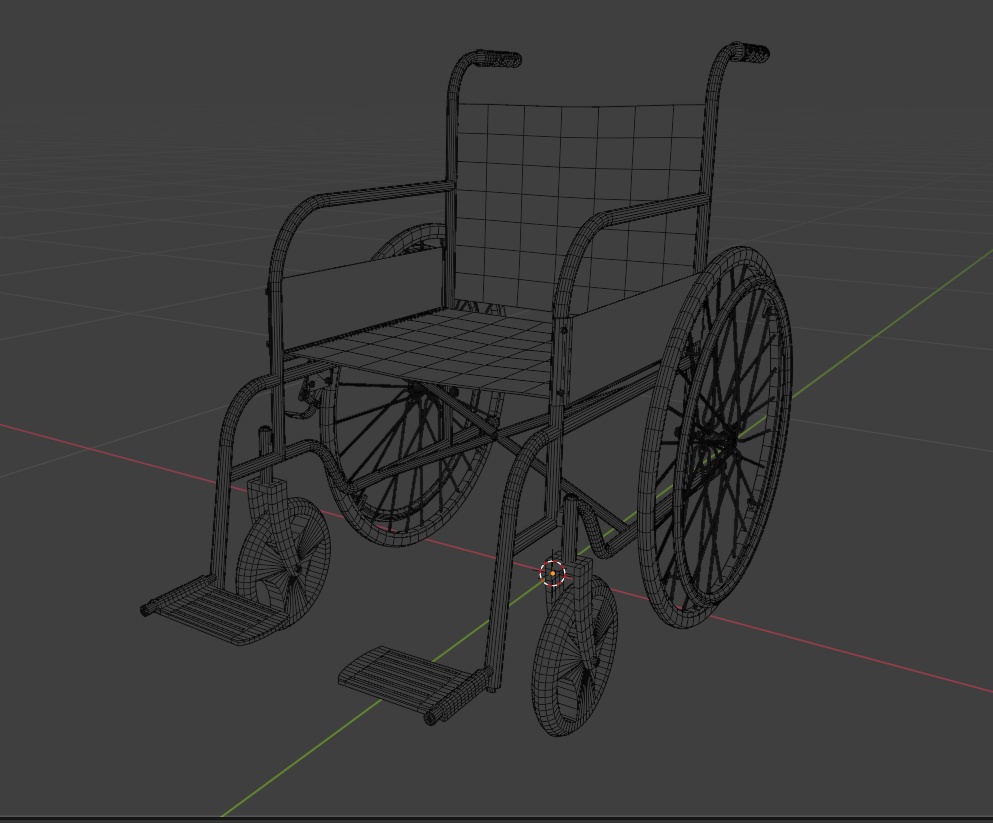 車椅子 3Dモデル