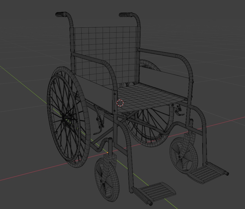 車椅子 3Dモデル