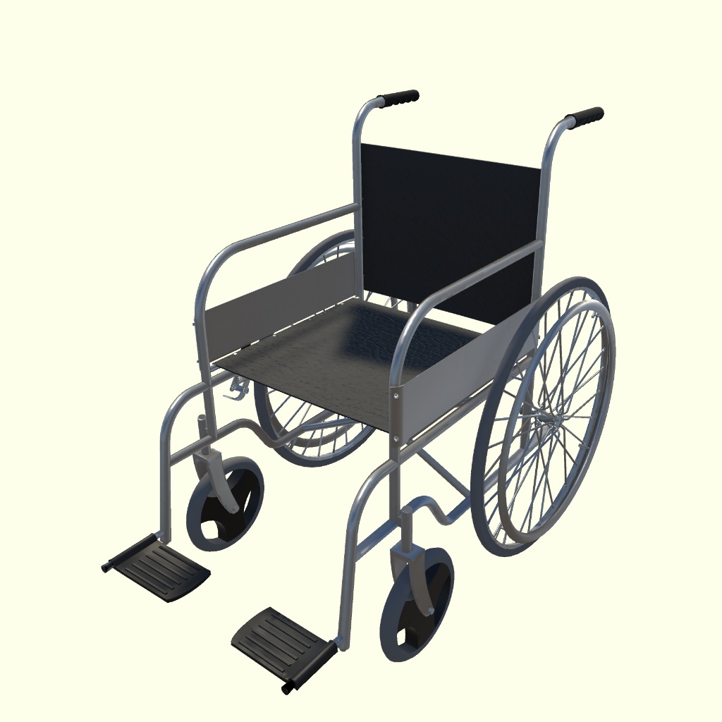 車椅子 3Dモデル