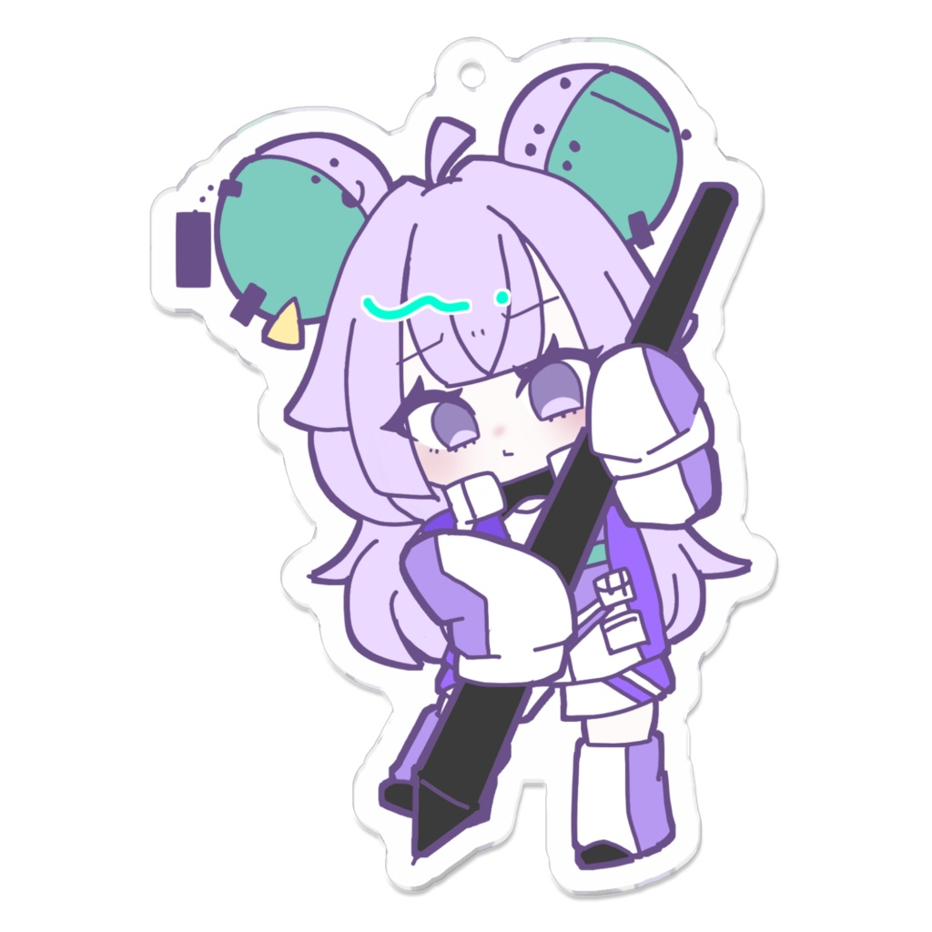 紫ノ宮ちうアクリルキーホルダーver.おえかき