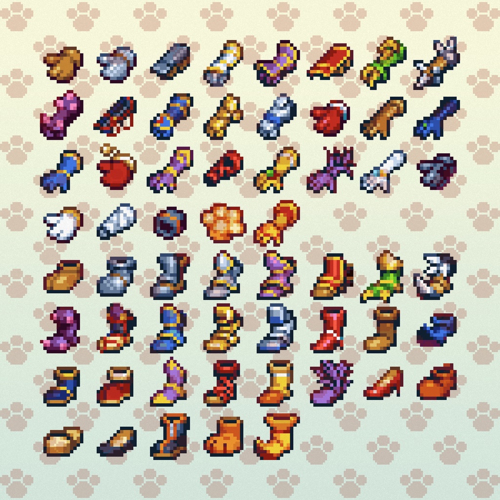 ドット絵アイコン 武器・防具いっぱいパック