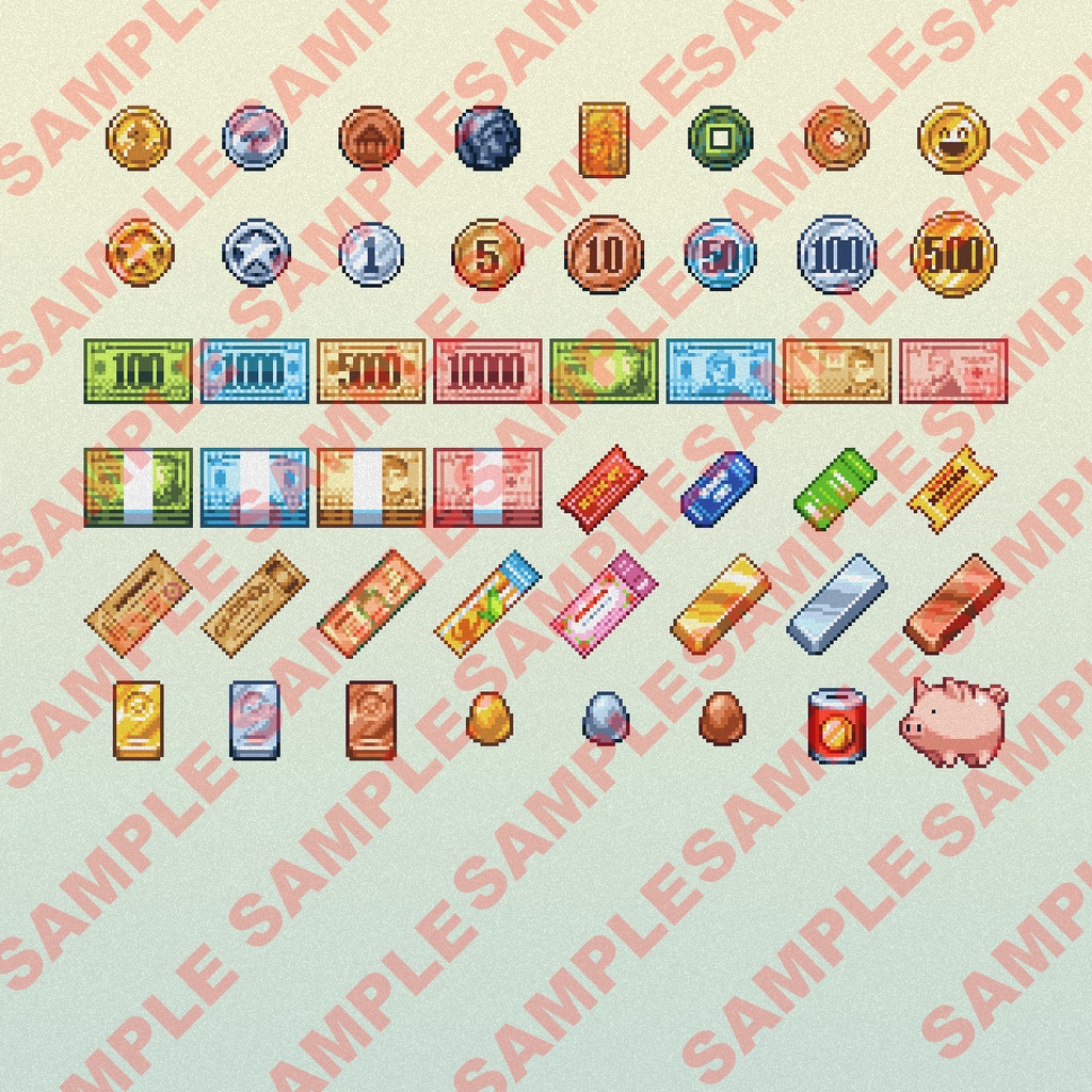 ドット絵アイコン 雑貨いっぱいパック