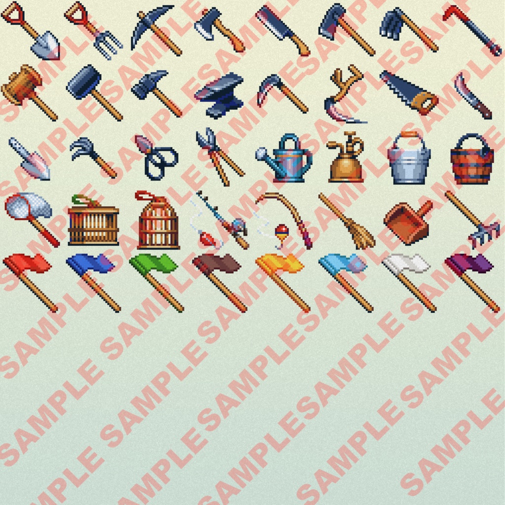 ドット絵アイコン 雑貨いっぱいパック