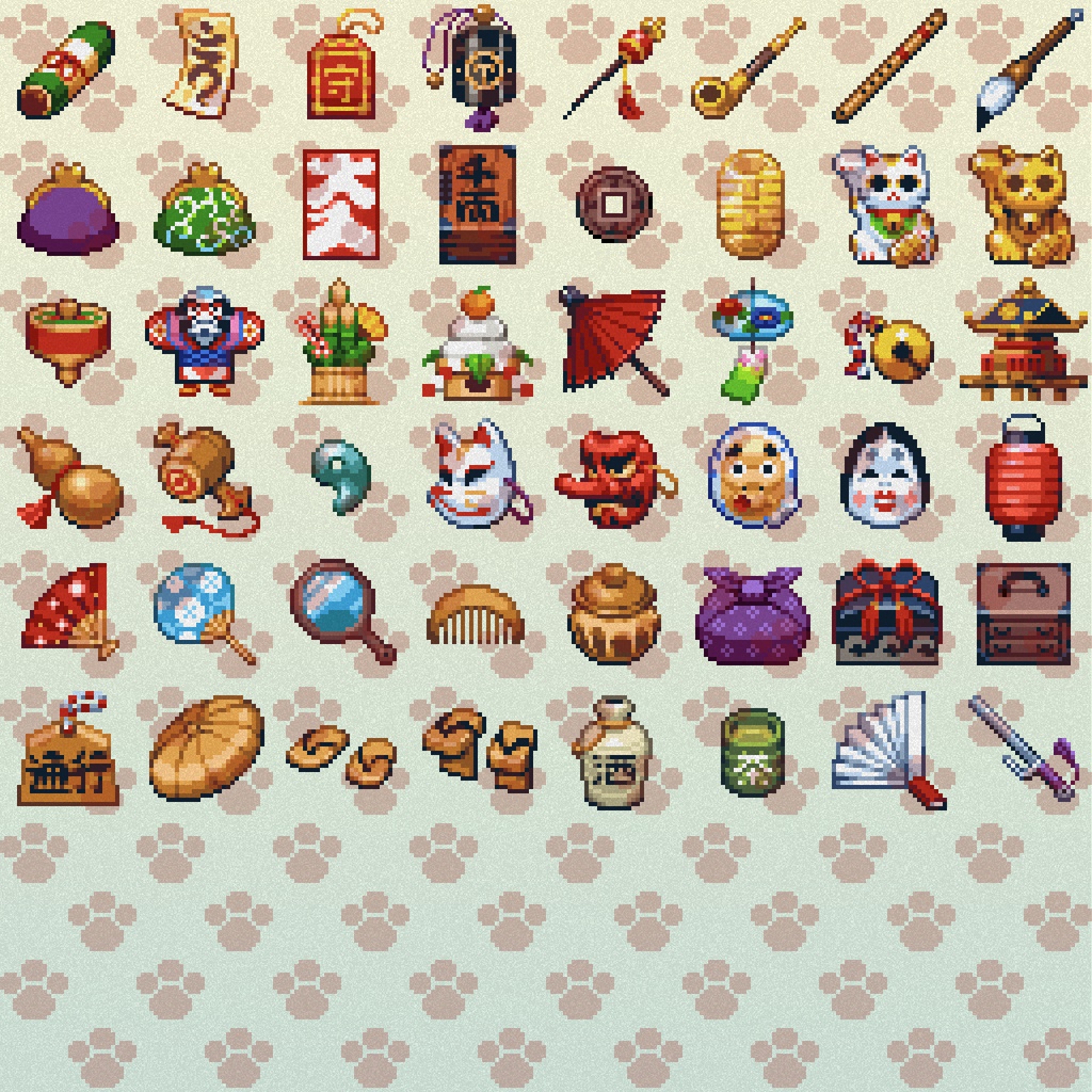 ドット絵アイコン 雑貨いっぱいパック