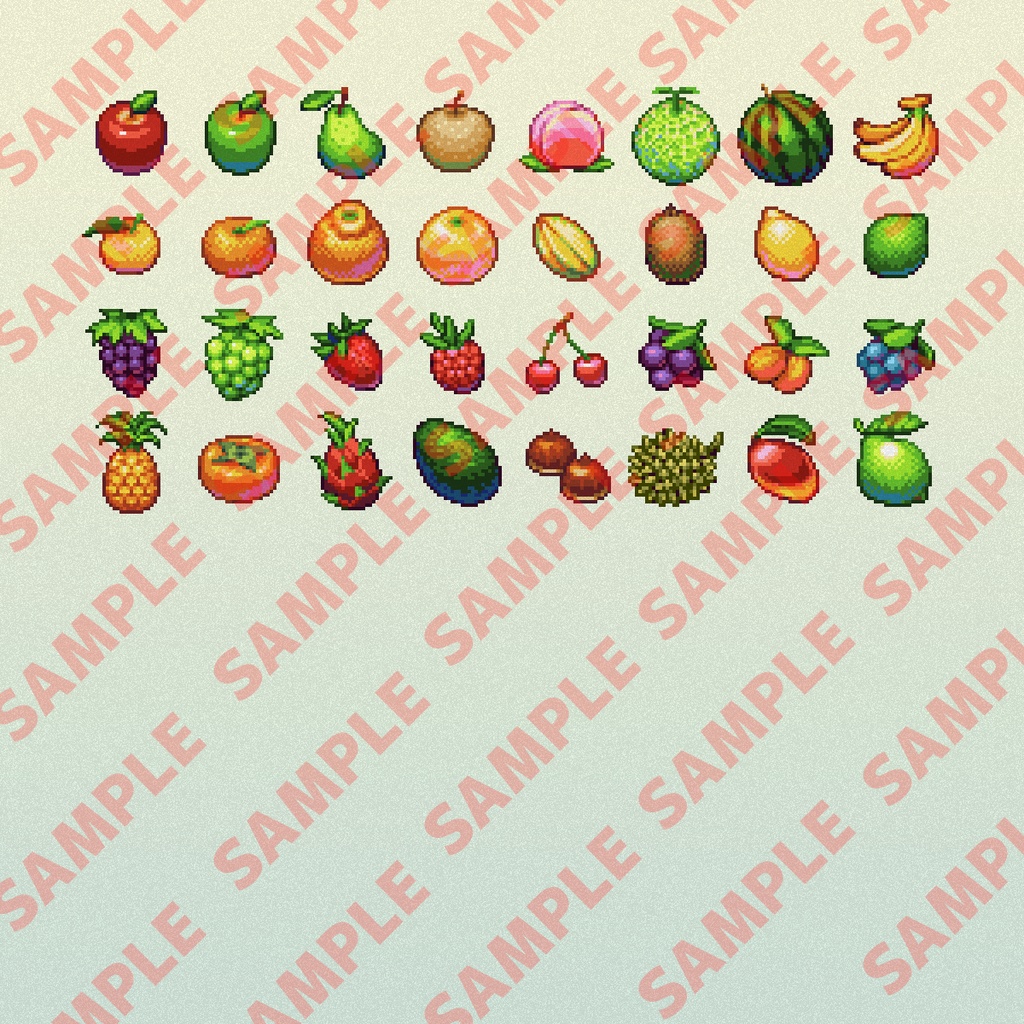 ドット絵アイコン 料理・食材いっぱいパック