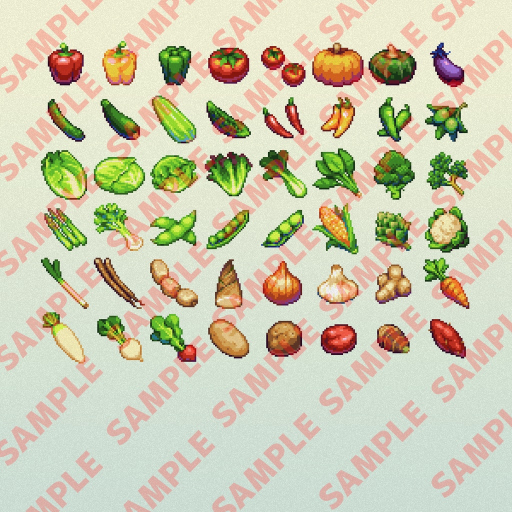 ドット絵アイコン 料理・食材いっぱいパック