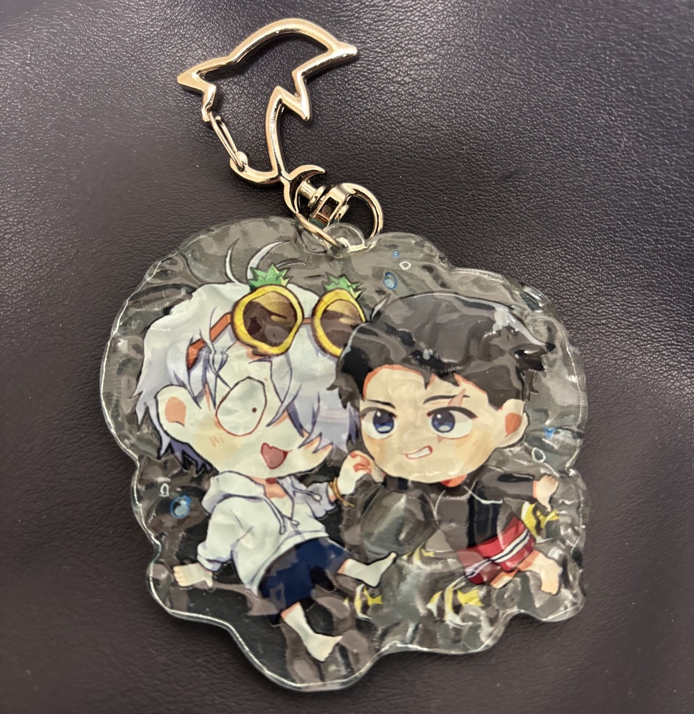 父水海水浴アクキー