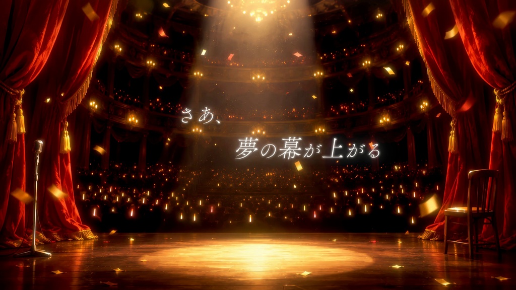 【動く背景】喝采の舞台|ライブステージ・劇場_Curtain Call