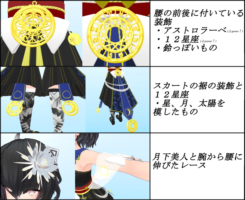 【Leeme&Reeva用】星見の装束