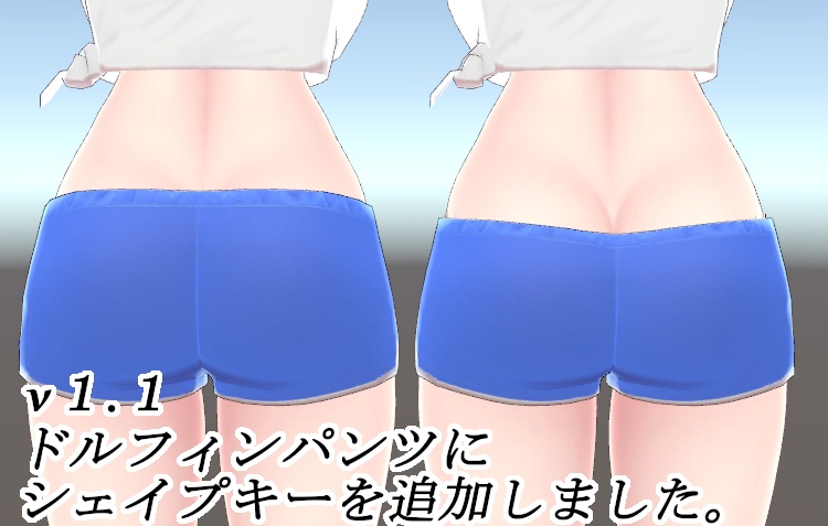 【イメリス用】シャツ&ドルフィンパンツ