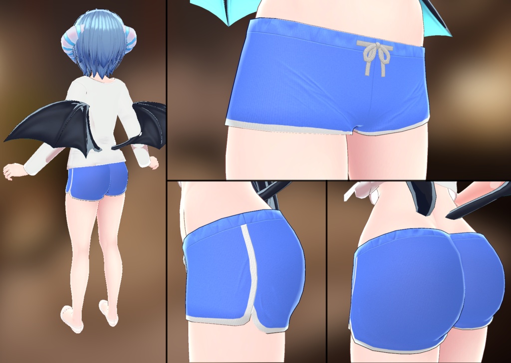 【イメリス用】シャツ&ドルフィンパンツ