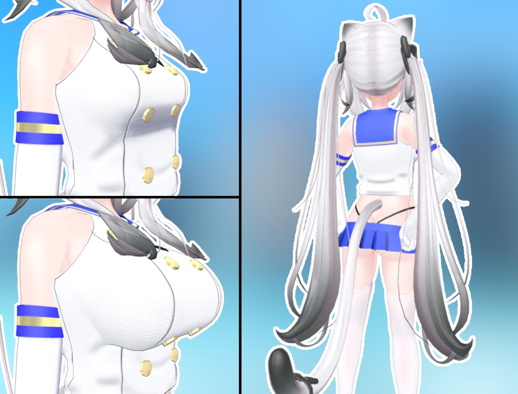 【舞夜用】ショートセーラー服【Maya用】