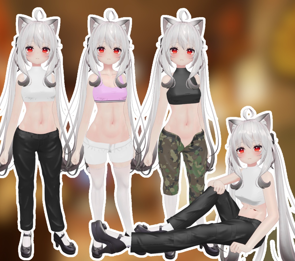 【舞夜用】カーゴパンツ&スポーツウェア【MAYA用】