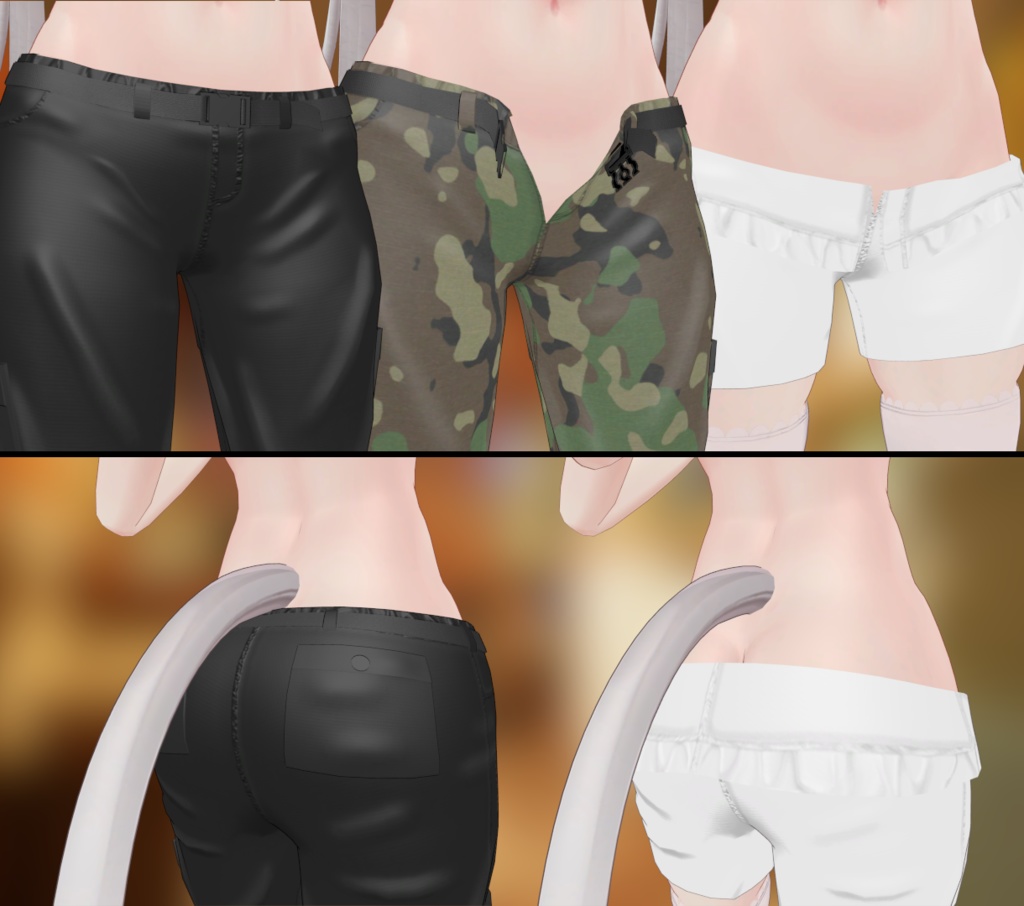 【舞夜用】カーゴパンツ&スポーツウェア【MAYA用】