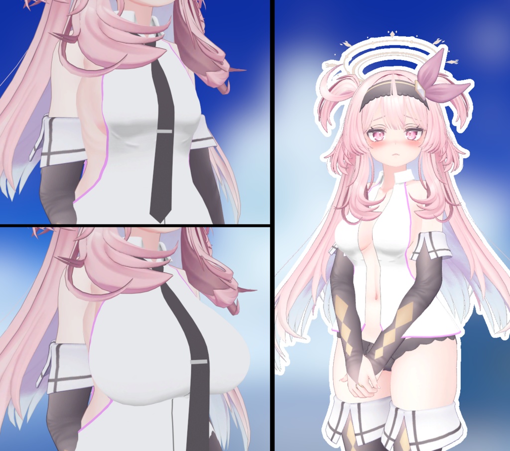 【セレスティア用】ノースリーブシャツ&ミニスカート【SELESTIA用】