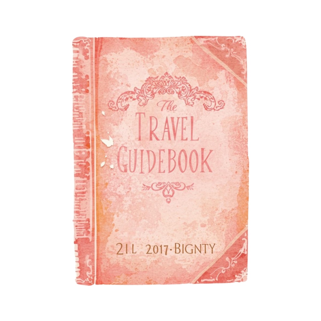 【商用利用可】水彩画風 × ピンク × アンティーク調かわいい旅行クリップアート 40種セット(PNG)