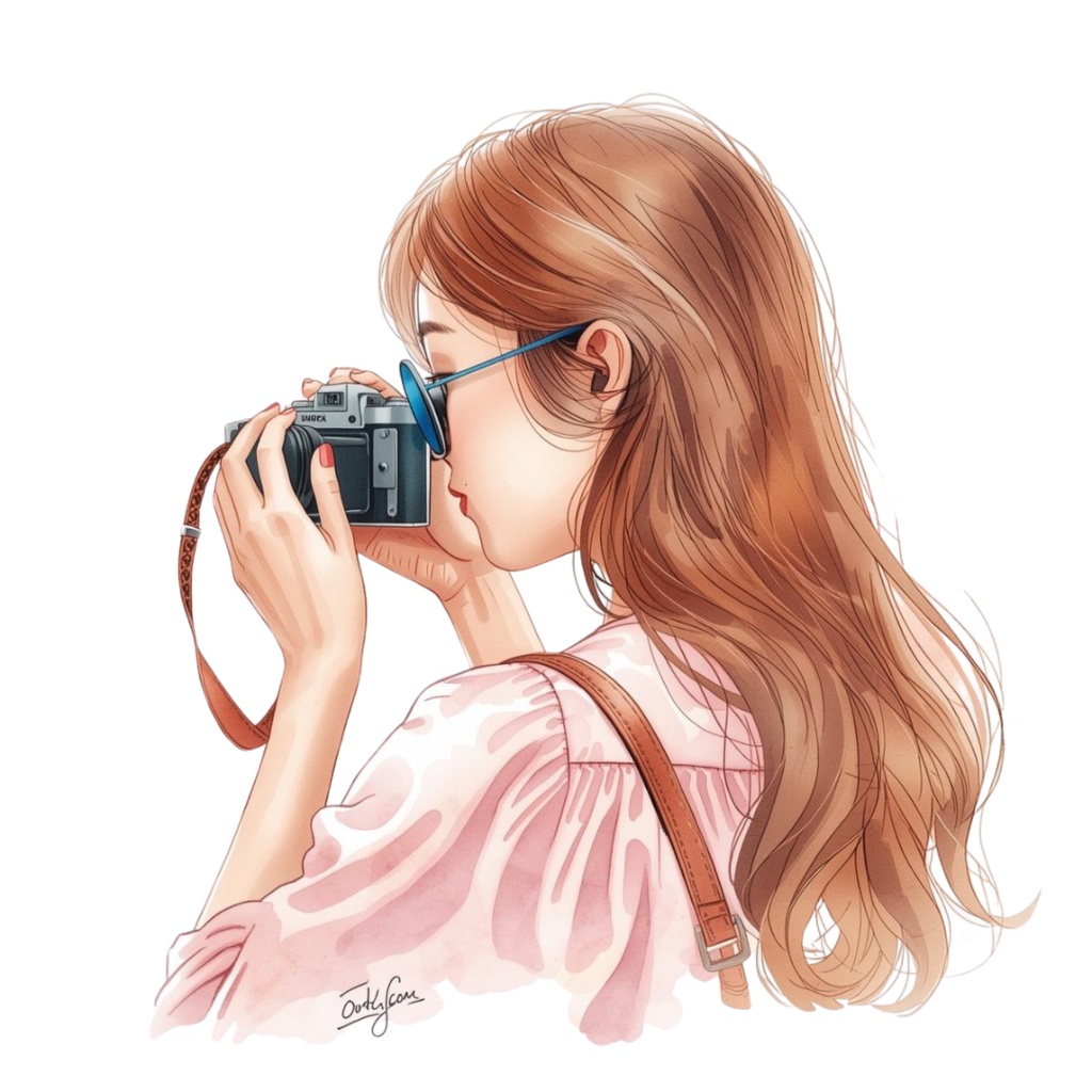 【商用利用可】水彩画風 × ピンク × アンティーク調かわいい旅行クリップアート 40種セット(PNG)