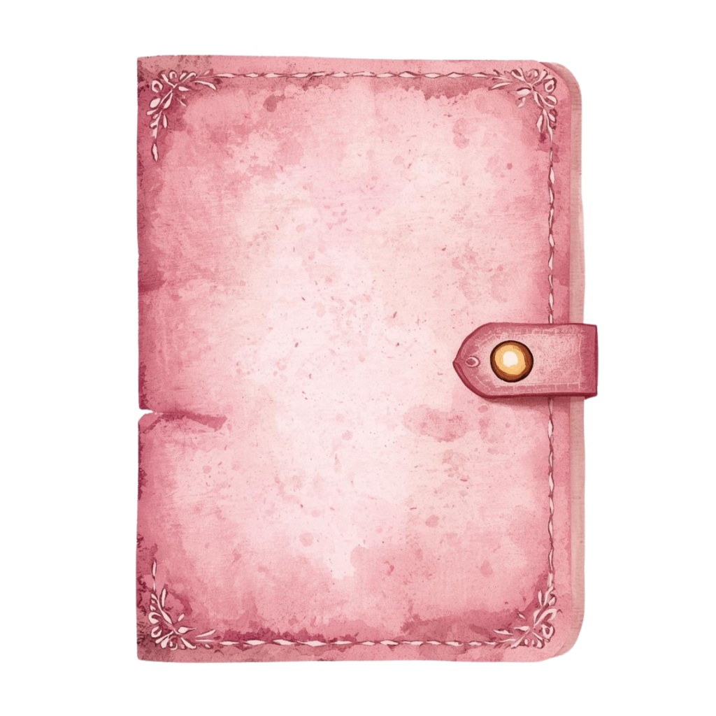 【商用利用可】水彩画風 × ピンク × アンティーク調かわいい旅行クリップアート 40種セット(PNG)