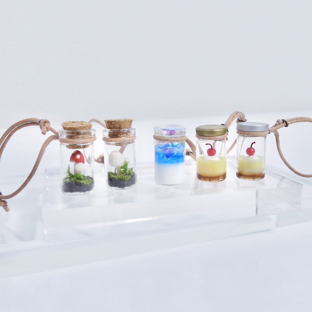 ガラス小瓶 -10cmぬい用-