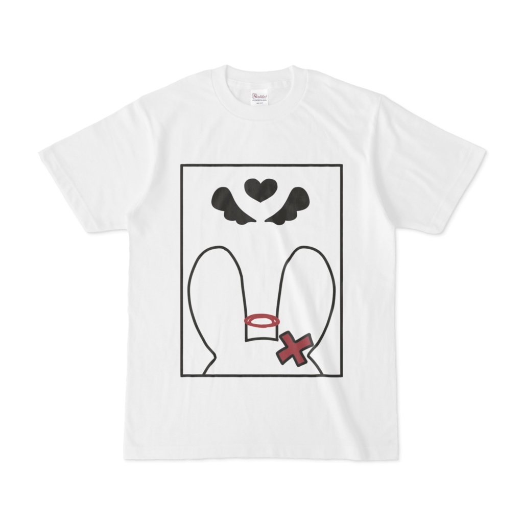 うさぎ天使 Tシャツ (白)