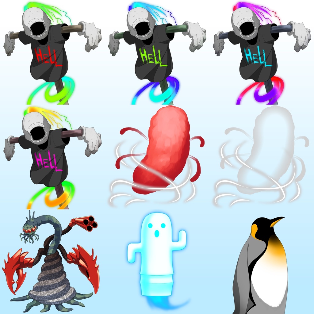 TRPG用神話生物その他立ち絵セット その2